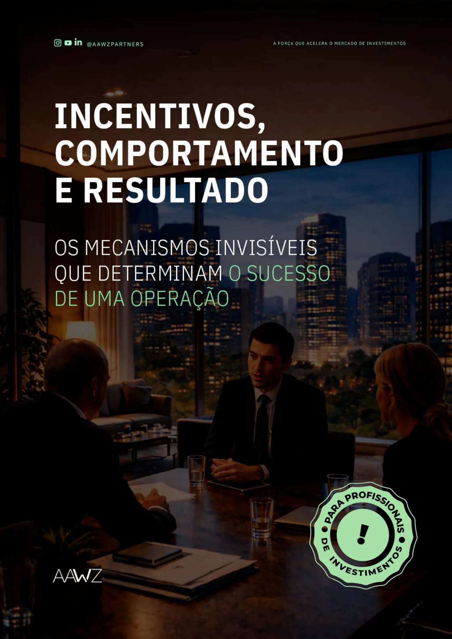 E-book Incentivos, Comportamento e Resultado — AAWZ