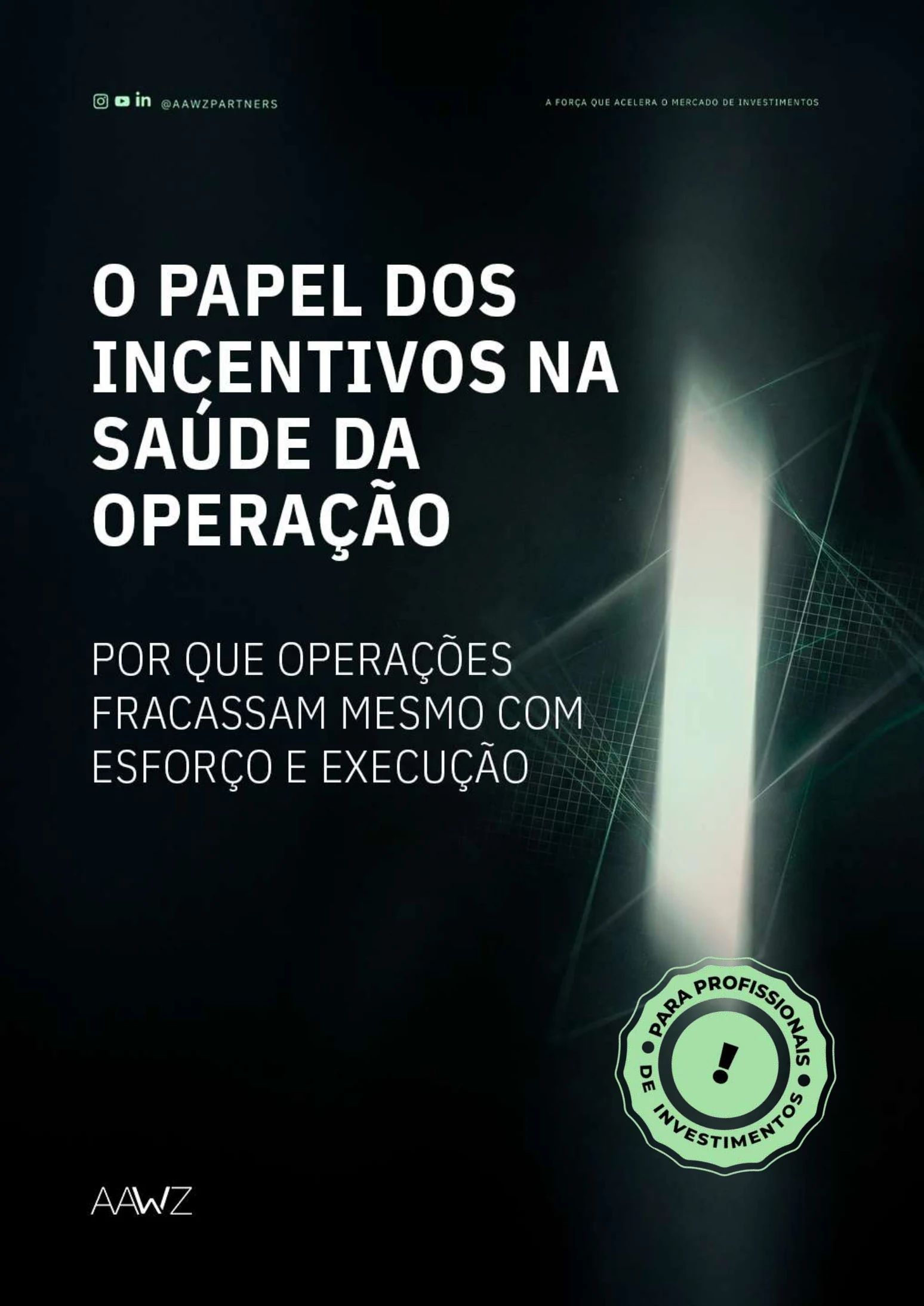 E-book O Papel dos Incentivos na Saúde da Operação — AAWZ